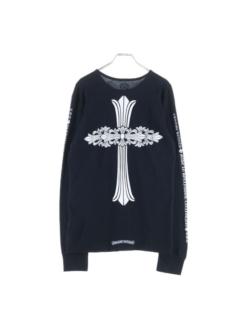 Chrome Hearts Thermal Long Sleeve Flrl Floral Cross Black